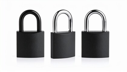 Fototapeta premium locks on white 
