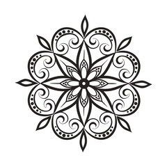 Black mandala