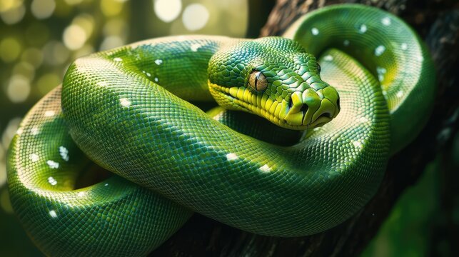 diet green tree python