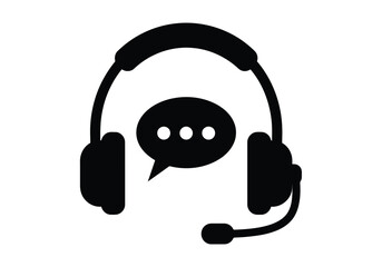 headphones on white background