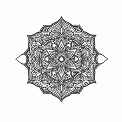 thick line mandala