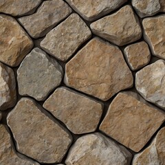 Stone Wall Texture: A detailed, close-up view showcasing the rugged, natural texture of a meticulously crafted stone wall, evoking feelings of history and rustic charm.