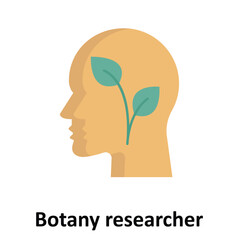 Botany researcher Vector Icon which can easily modify or edit