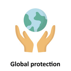 Global protection Vector Icon which can easily modify or edit