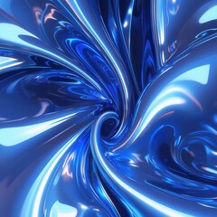 Abstract Blue Vortex: An artistic representation of a swirling vortex, crafted with a captivating interplay of light and shadow, emanating a sense of depth and fluidity. 
