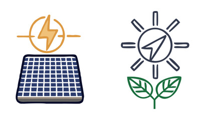Solar energy panel renewable power sun electricity green technology sustainable clean eco friendly system source on transparent background