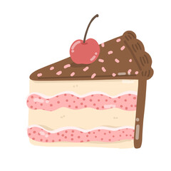 slice of chocolate cake