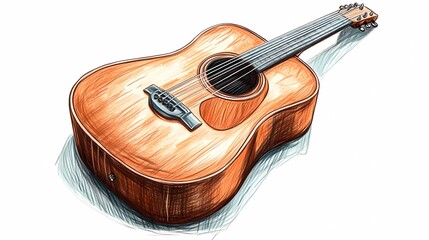 Still life of a guitar nestled on a cushioned seat, combining musical presence with a soft, calm setting.