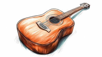 Still life of a guitar nestled on a cushioned seat, combining musical presence with a soft, calm setting.