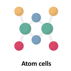 Atom cells Vector Icon which can easily modify or edit