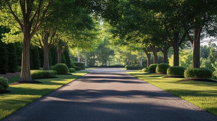 s tree lined driveway