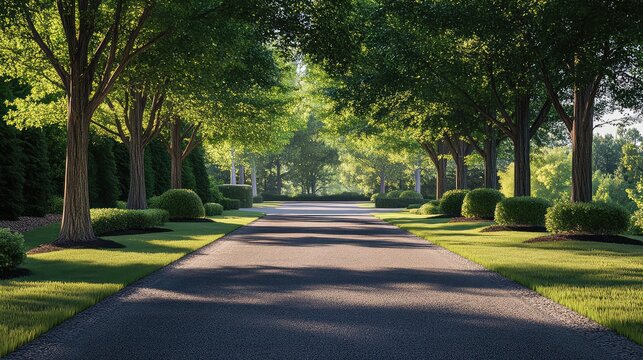 s tree lined driveway