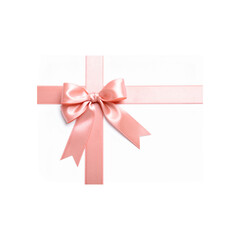 ribbon bow card note celebration greeting white background.