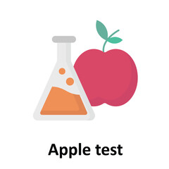 Apple test Vector Icon which can easily modify or edit