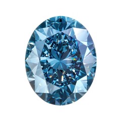 Brilliant blue diamond gemstone