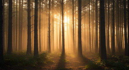 Enchanted Forest Sunbeams