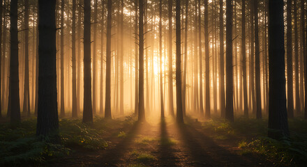 Enchanted Forest Sunbeams