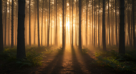 Enchanted Forest Sunbeams