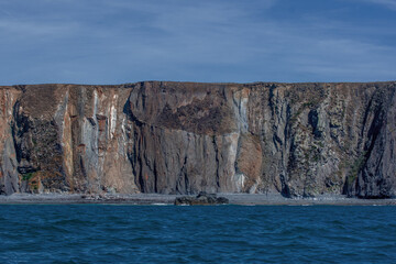 Huge coastline rock formation
