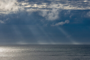 Sunbeams on the sea
