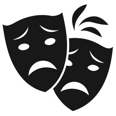 black and white mask