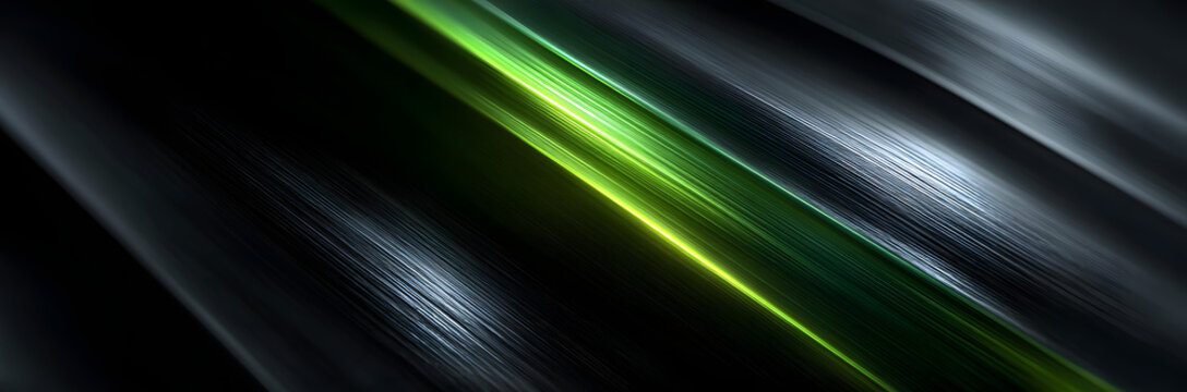 Background black and green dark are light with the gradient is the Surface with templates metal texture soft lines tech gradient abstract diagonal background silver black sleek with gray.