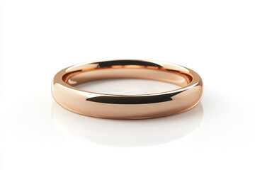 Elegant rose gold wedding band showcasing timeless beauty and commitment