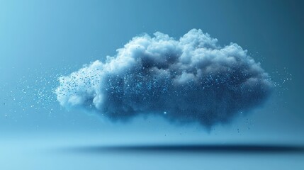 backup disintegrating cloud storage icon