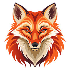 Stunning fox portrait with captivating eyes, perfect for wildlife designs and branding projects