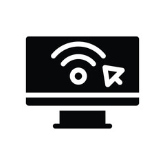 internet glyph icon illustration vector graphic.eps