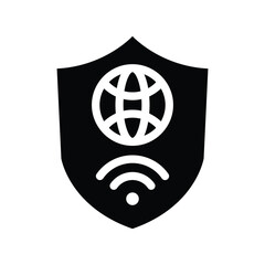 vpn glyph icon illustration vector graphic.eps