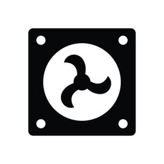 pc cooler glyph icon illustration vector graphic.eps