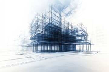 3D digital blueprint of building design