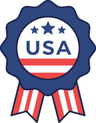 Fototapeta premium Usa award ribbon badge