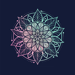 Circular pattern in the form of a mandala. Henna tatoo mandala. Mehndi style. Decorative pattern in oriental style. Coloring book page.