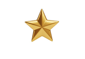 Obraz premium A gleaming golden star shines brilliantly representing achievement success and recognition against an unseen space.