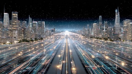 Exploring the Nighttime Cityscape: Financial Data Visualization of Money and Currency Analysis in Depth