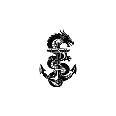 Naklejka premium Mythical dragon illustration isolated on white background isolated on transparent background