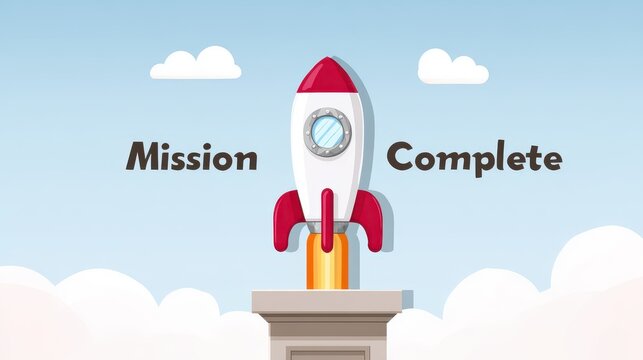 An image symbolizing a job well done, representing accomplished goals and fulfilled responsibilities in both work and life.