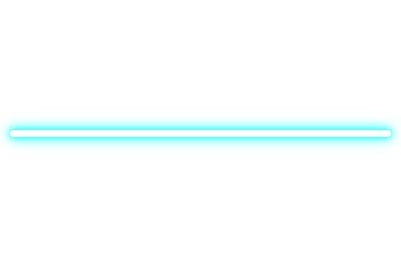 Fototapeta premium Cyan glowing horizontal bar with white inner strip, minimal UI element or highlight for tech or HUD interfaces