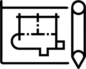 Architectural Blueprint Plan – Construction Drawing & Engineering Design

