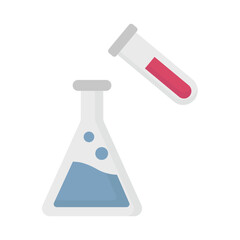 Chemical flask Vector Icon which can easily modify or edit