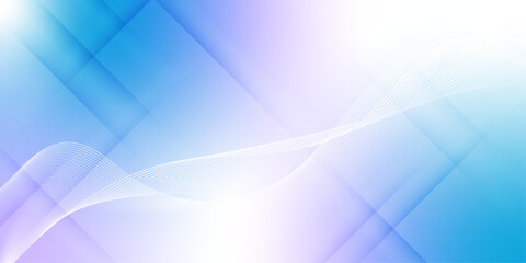 Obraz premium Modern simple minimalist colorful technology modern wavy banner template design. Abstract dynamic line wave flowing particle. Suitable for banner, poster, cover, brochure, flyer, website. vector. 