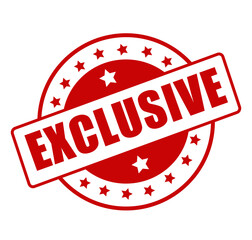 Exclusive red rubber stamp with bold premium access message isolated on white background 
