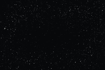 Snowflakes illustration. Seamless white color realistic falling snowflakes isolated frame background