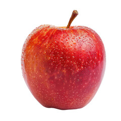 Single, red apple, wet with water droplets (1)