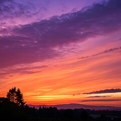 Fototapeta premium gradient mesh background in sunset orange and purple