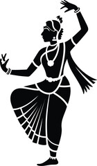 Ballet dancers performing graceful poses silhouettes