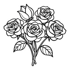 vector illustration of a rose