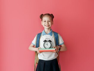 girl is ready to back to school